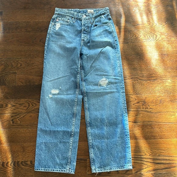 NWT AG Adriano Goldschmied Knoxx High Rise Baggy Boyfriend Jeans SZ 30 Z491 - Picture 5 of 6